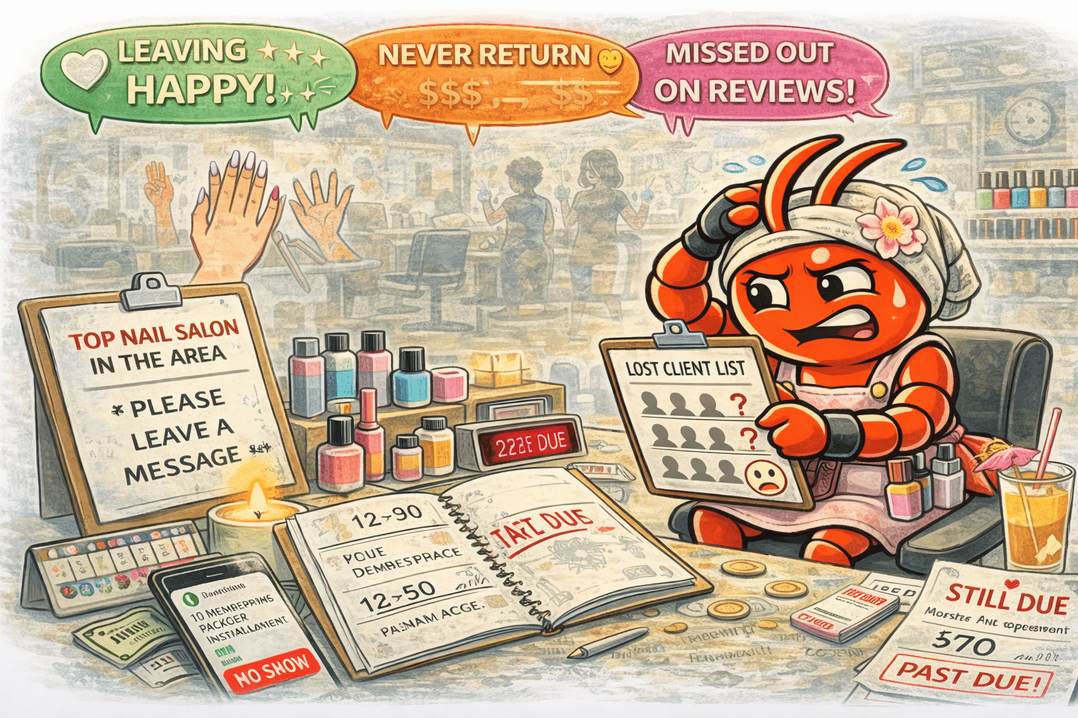 AI agents for Australian nail salons - Clients Love Their Set But Forget to Rebook