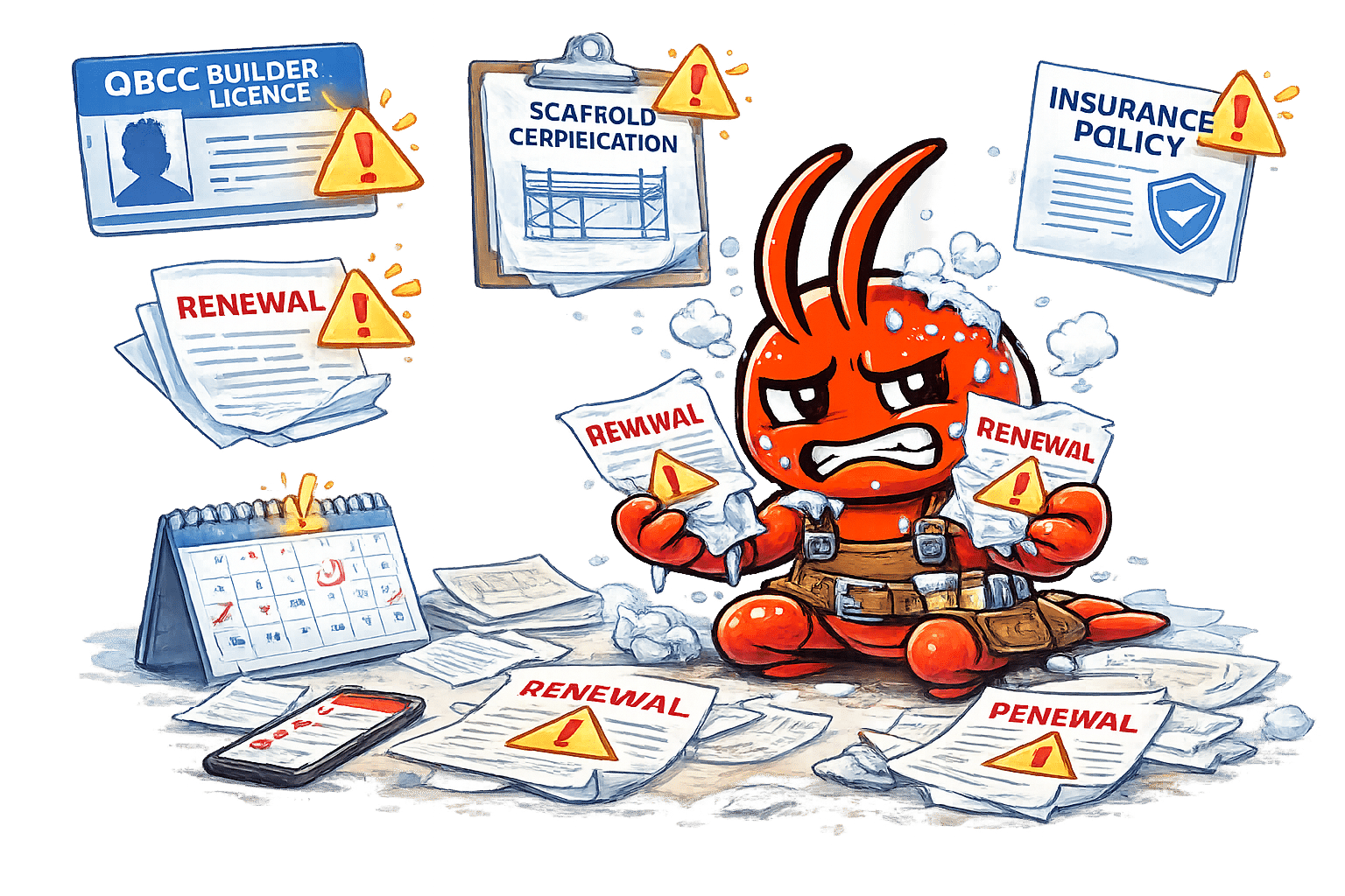 AI agents for Australian carpenters - Licence and Insurance Renewals Slip
