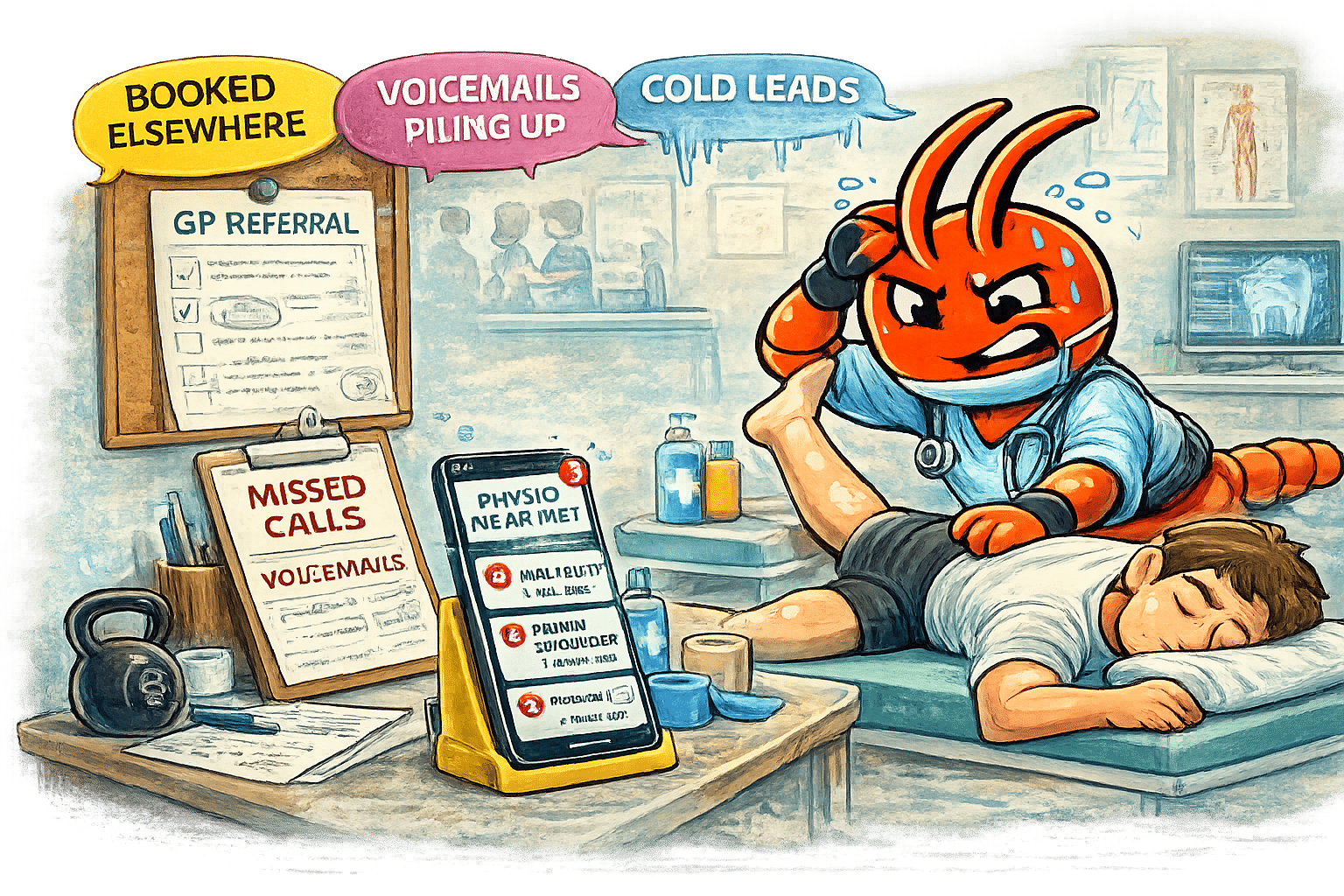 AI agents for Australian physiotherapists - New Patient Enquiries Go Cold While You're Treating Patients