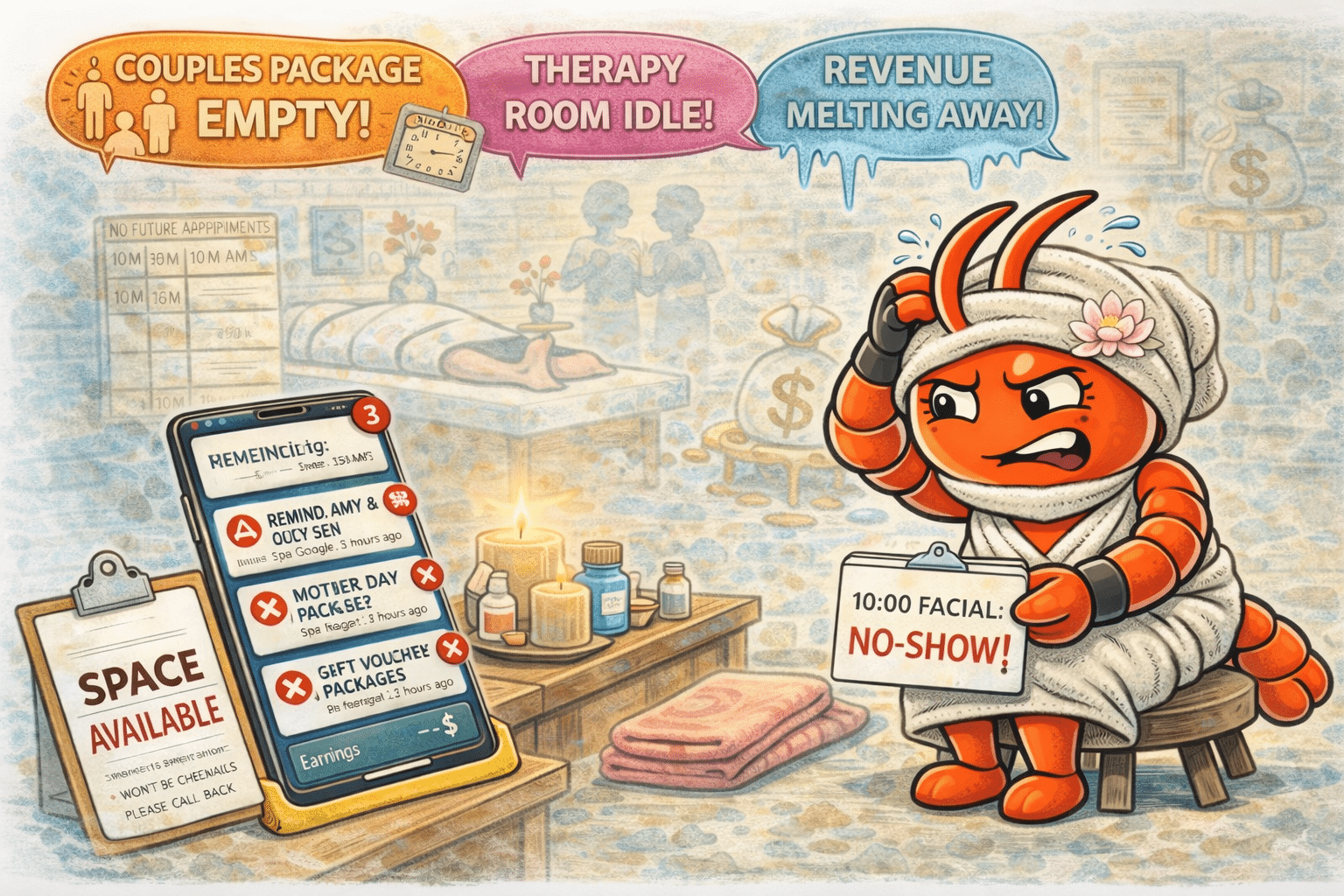 AI agents for Australian day spas - No-Shows Cost You Therapist Time and Revenue