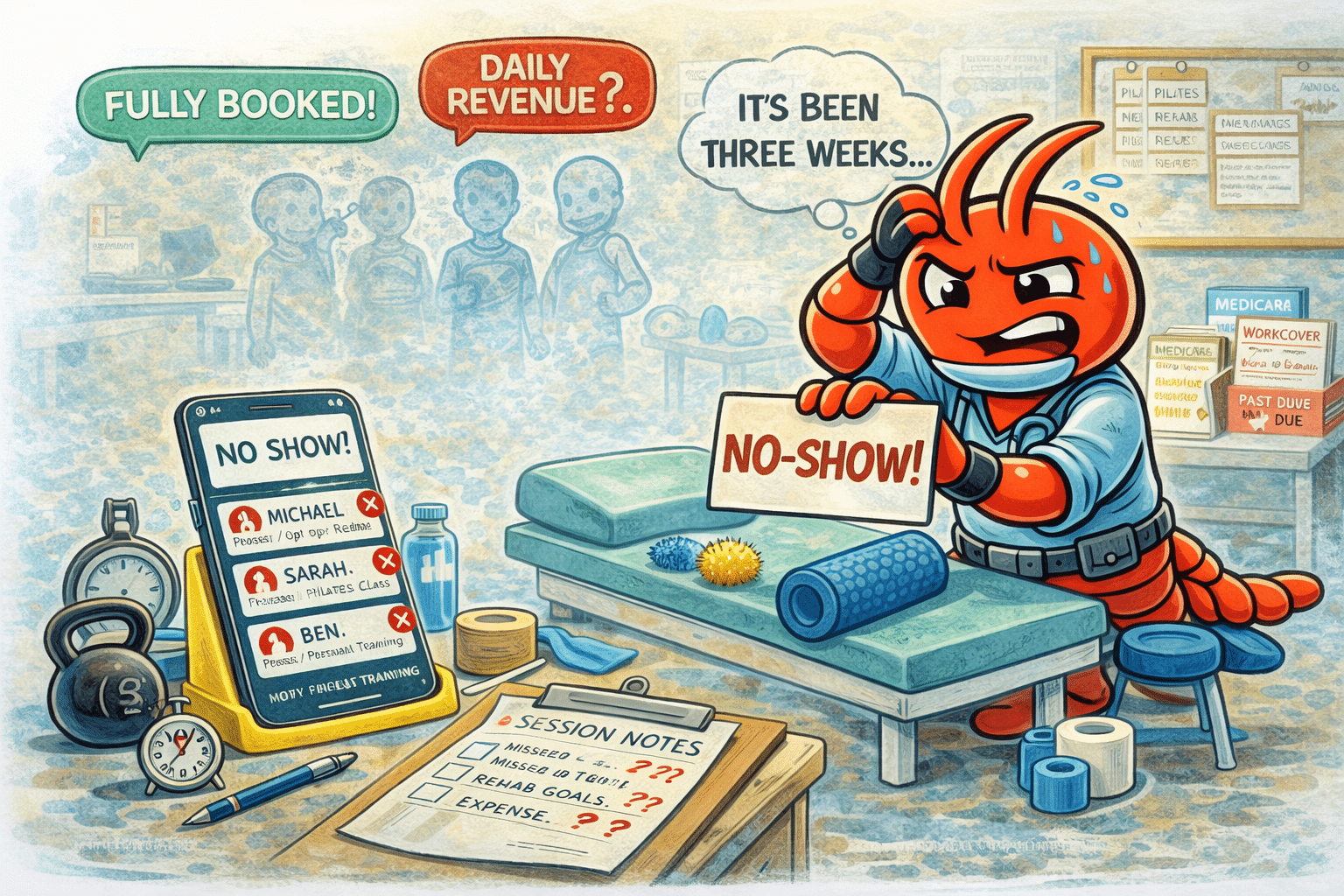 AI agents for Australian physiotherapists - No-Shows Leave Gaps in Your Schedule and Revenue