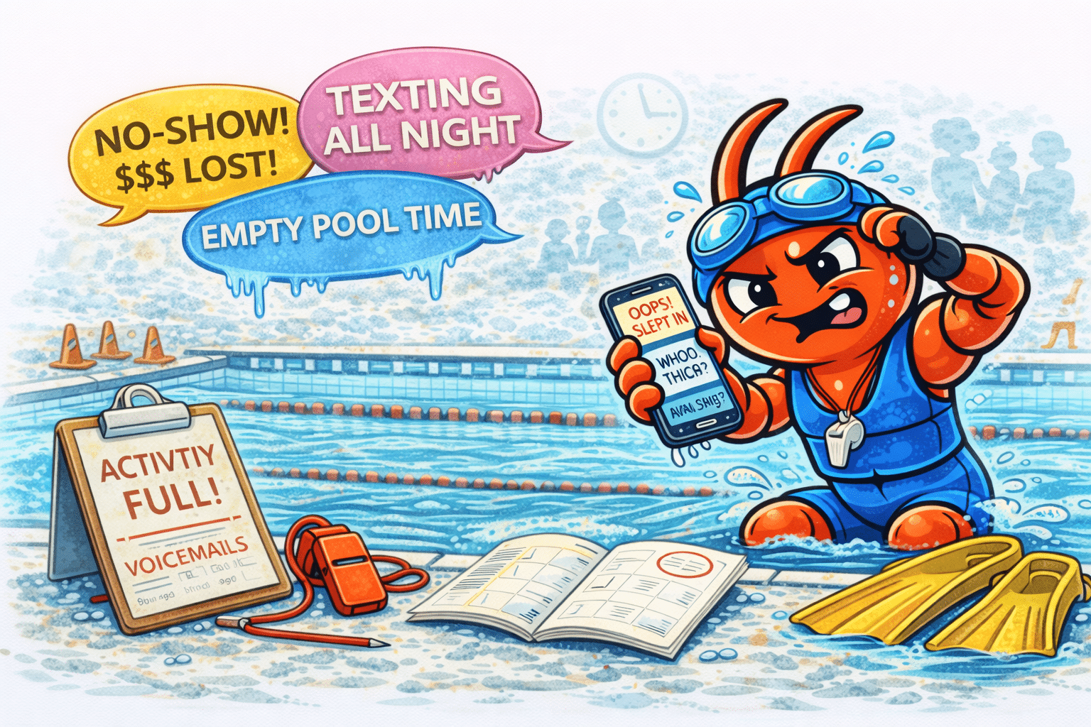 AI agents for Australian swimming schools - No-Shows Waste Pool Time and Instructor Capacity