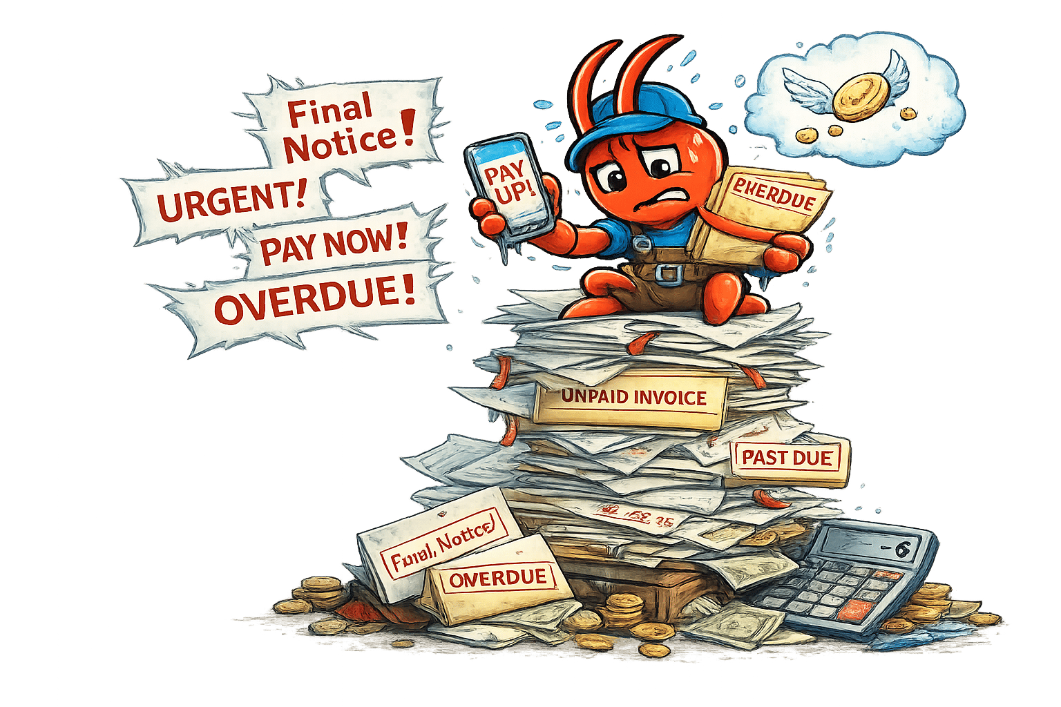 AI agents for Australian roofers - Unpaid Invoices Stack Up